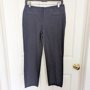 Gap Size 2 Navy Pinstripe Slim Cropped Dress Pants